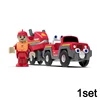 Kid Magnetic Electric Car Locomotive Fit Wooden Firefighting Train Track Slot Diecast Railway Tracks Kid Educational Toys Gifts 3