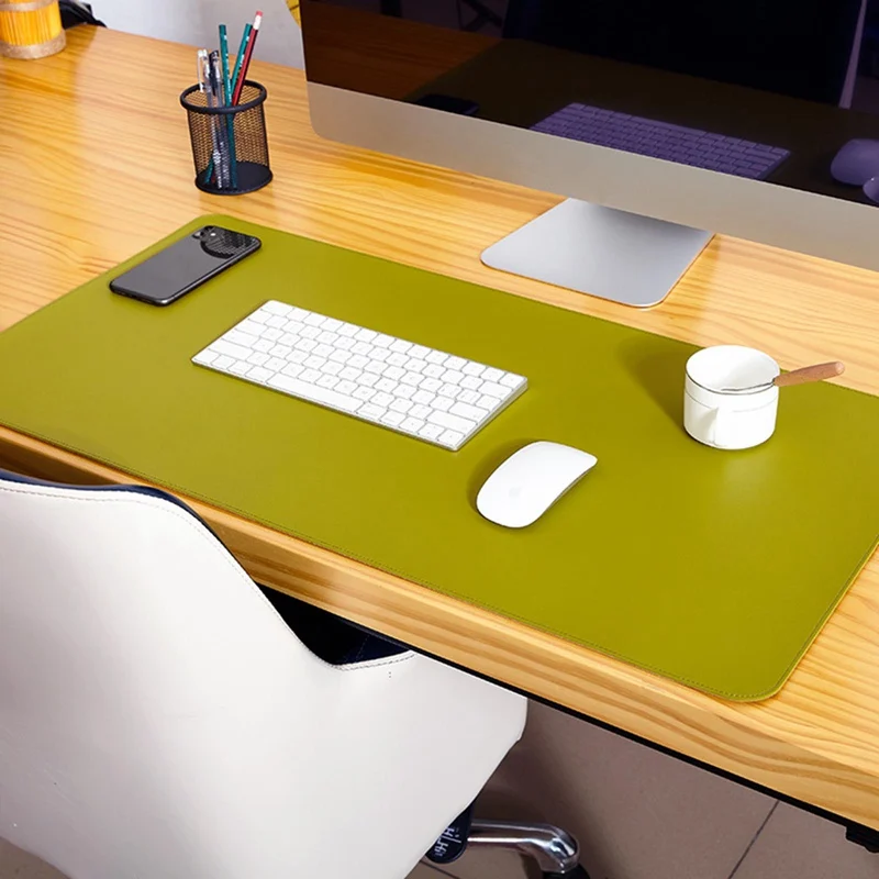 

Non-slip Laptop Mouse Pad Large Mousepad Office Computer Desk Mat Gaming Waterproof PU Leather Double-side Keyboard Cover