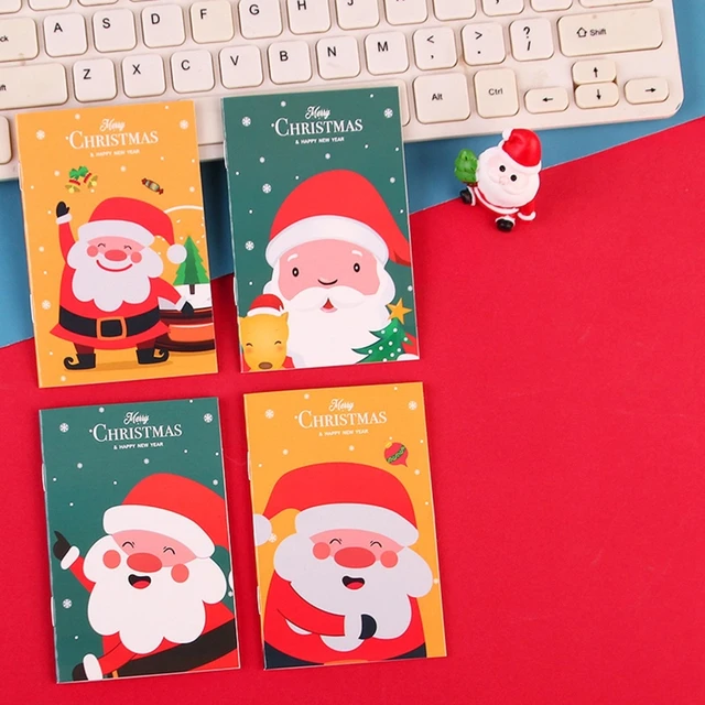 Faccito 48 Pièces Mini Carnet de Noël Petits Blocs-Notes de Noël