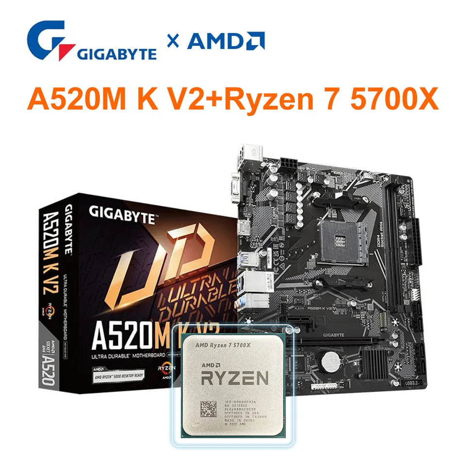 Ryzen7 5700x＆A520M-K ＆DDR4 32GB 【公式通販】
