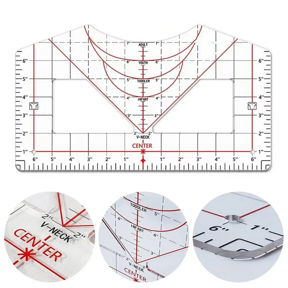 Alignment-Ruler-Round-Neck-DIY-Sewing-Universal-T-Shirt-Design ...