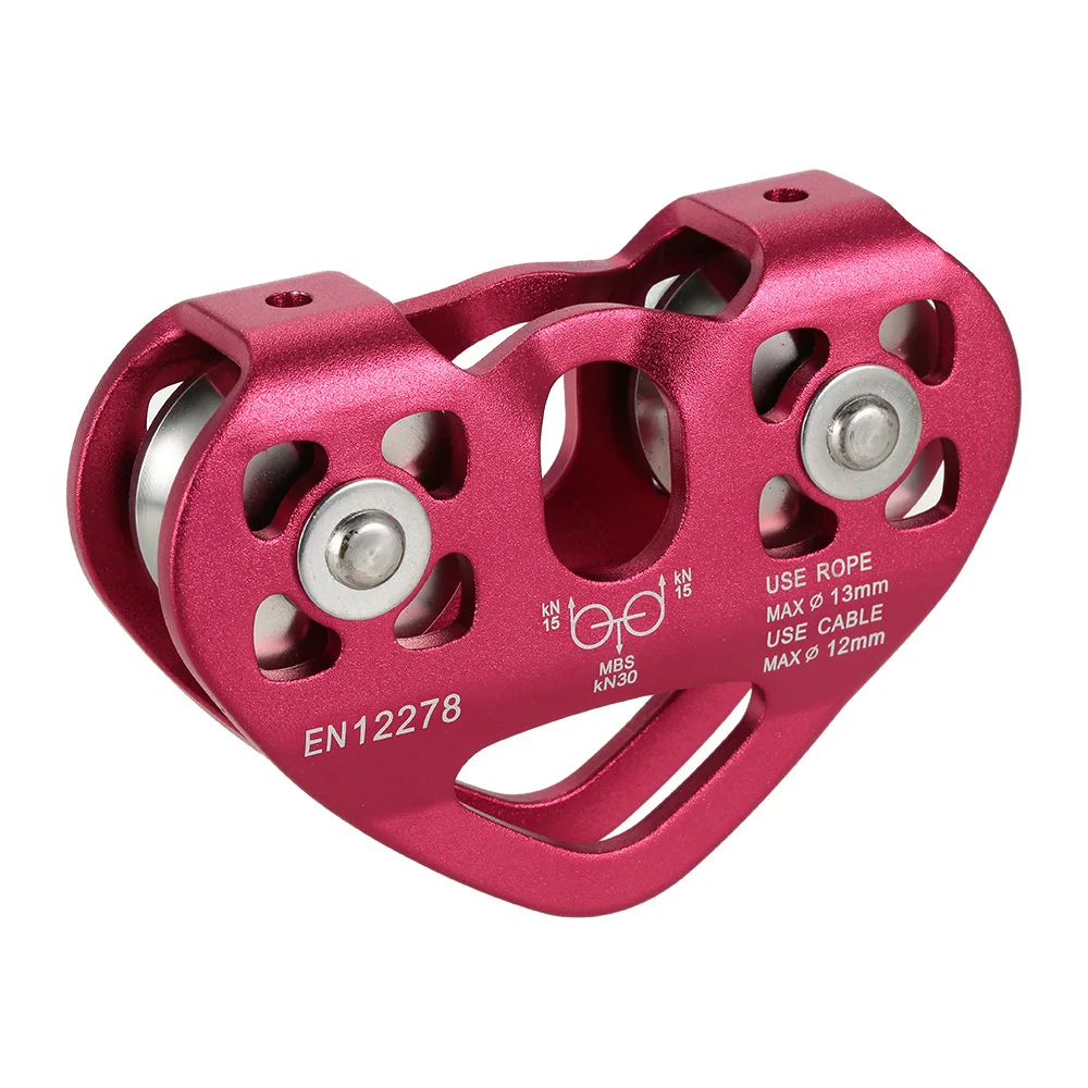 Lixada 30kN Kablo Arabası Kasnağı Bilyalı Rulmanlı Tırmanma Mağaracılık Aloft Çalışma Kurtarma