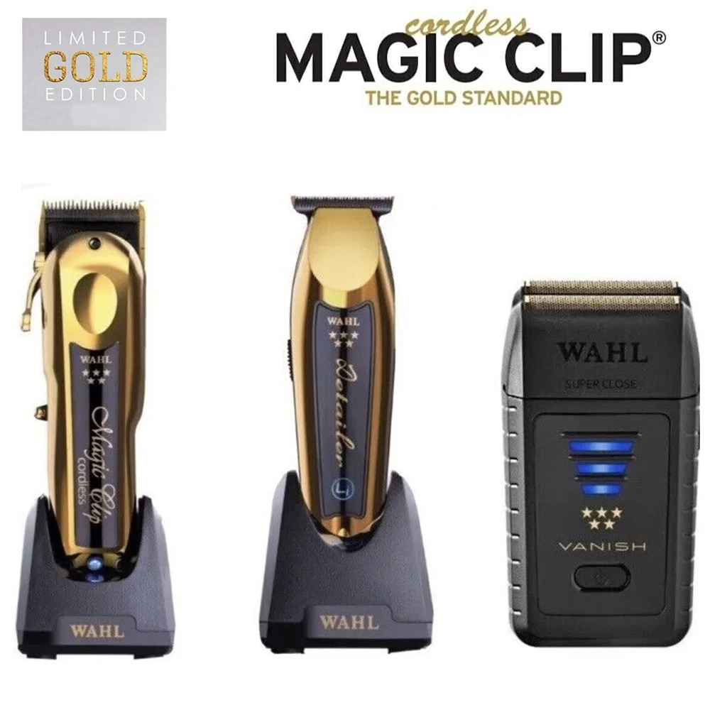 

5 Star 8148 Magic Clip Gold Limited Edition Professional Cord/Cordless Hair Clipper For Barbers and Stylists