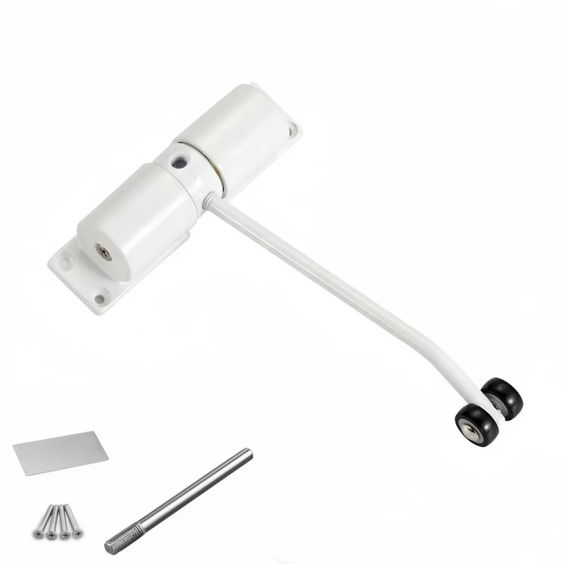 Automatic Adjustable Closer Surface Mounted Automatic Heavy Duty Safety Spring Closer for Interior Exterior Black Door