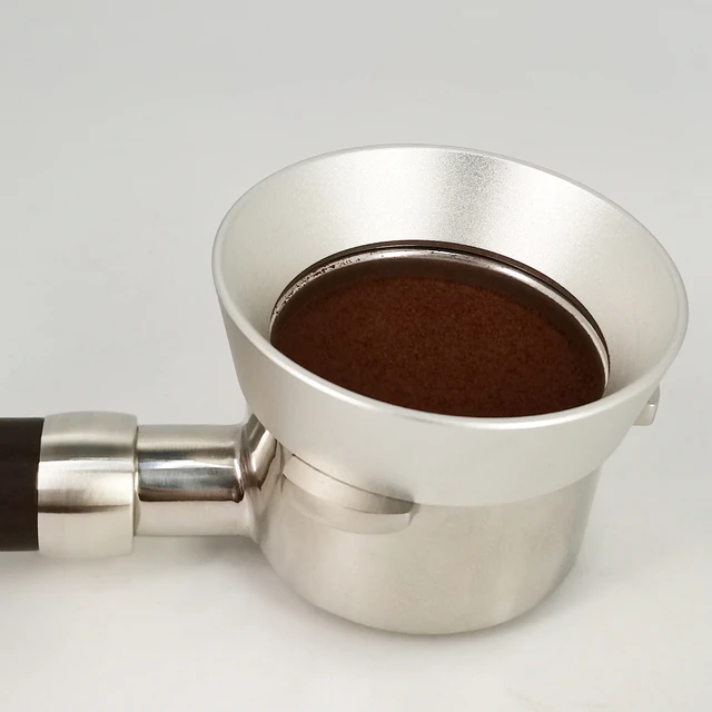 51mm Edelstahl Intelligente Dosierung Ring Brau Schüssel Kaffee Pulver Für  Espresso Barista Trichter Siebträger Kaffee Zubehör - AliExpress