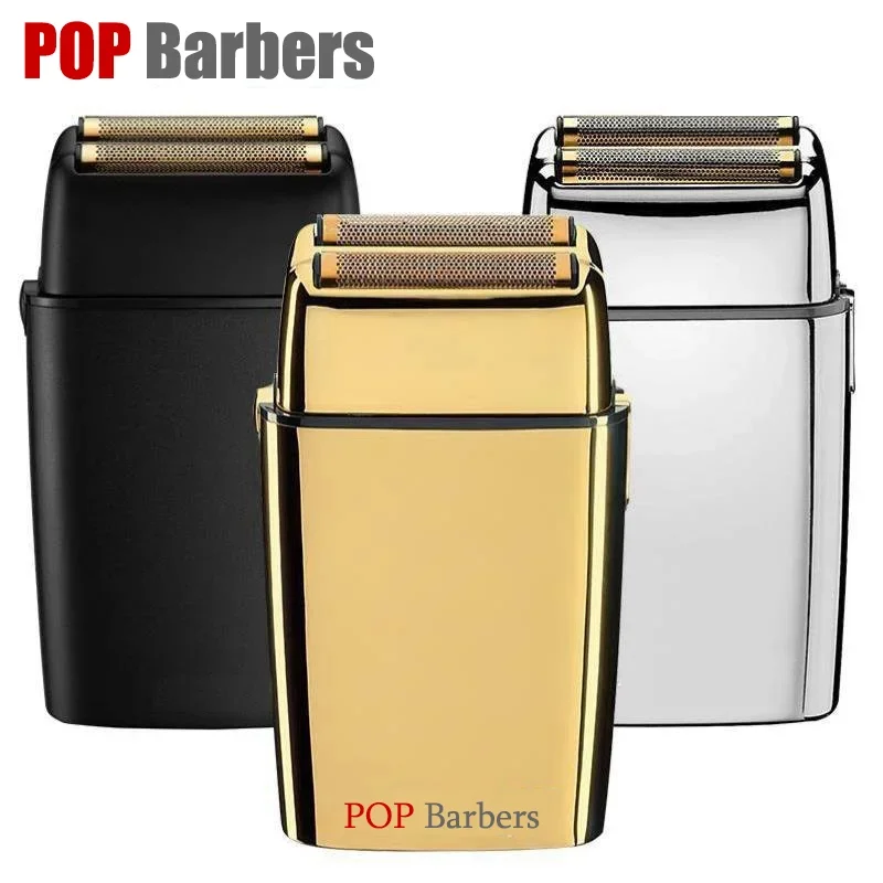 9000RPM Popbarbers Scissors Rechargeable Metal Beard Shaver Men's Electric Shaver Slimming Head Shaver Professional Trimmer 2