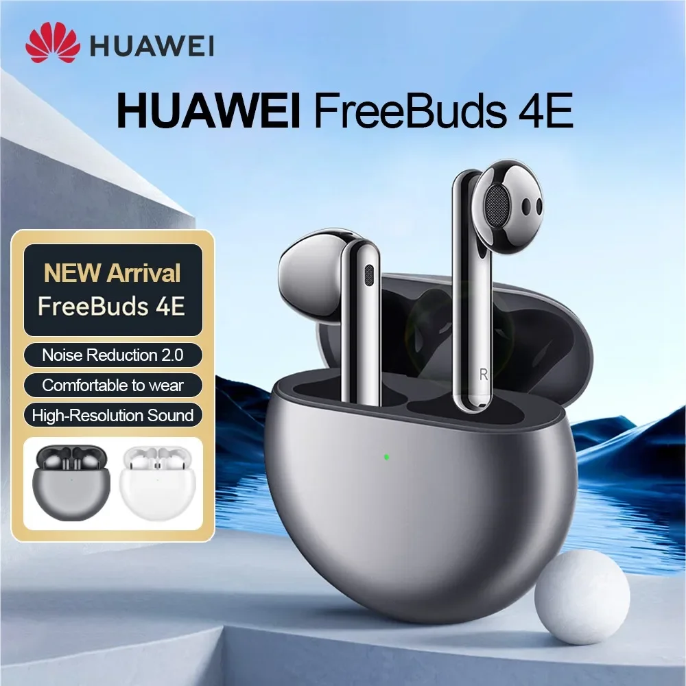 

Huawei Headphones Freebuds4E Wireless Bluetooth Sports Running Music Headphones Semi-In-Ear Active Noise Canceling Headphones