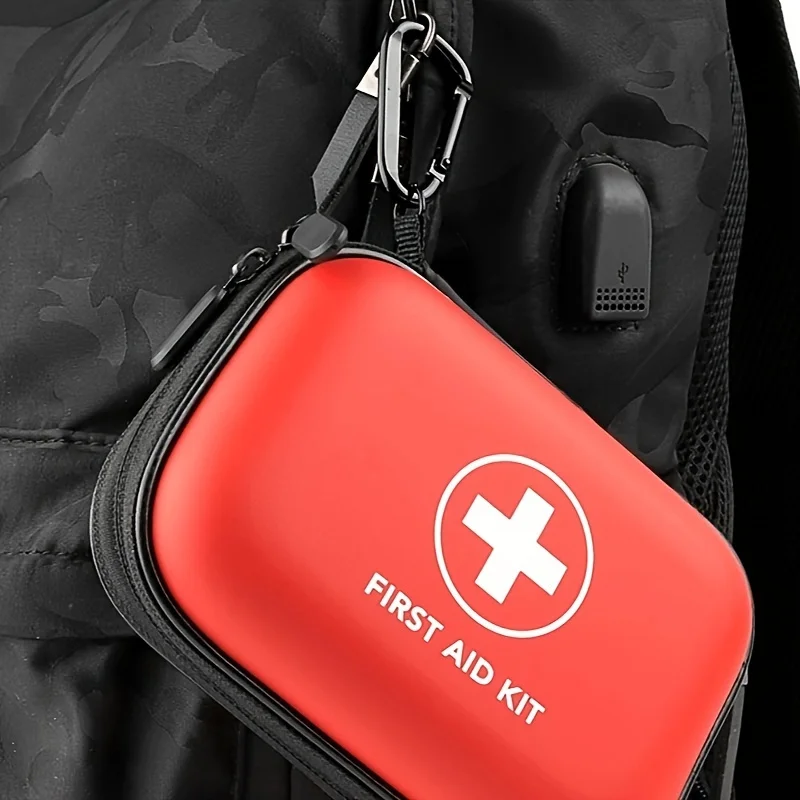 First Aid Kit Complete, 104Pcs Water-Resistant Hard Shell Small Case. Perfect For Travel, Outdoor, Home, Office,Camping, Hiking 5