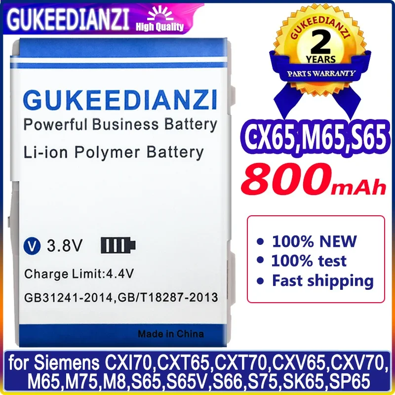 

Bateria Mobile Phone Battery 800mAh For Siemens CXI70,CXT65,CXT70,CXV65,CXV70,M65,M75,M8,S65,S65V,S66,S75,SK65 Batteries