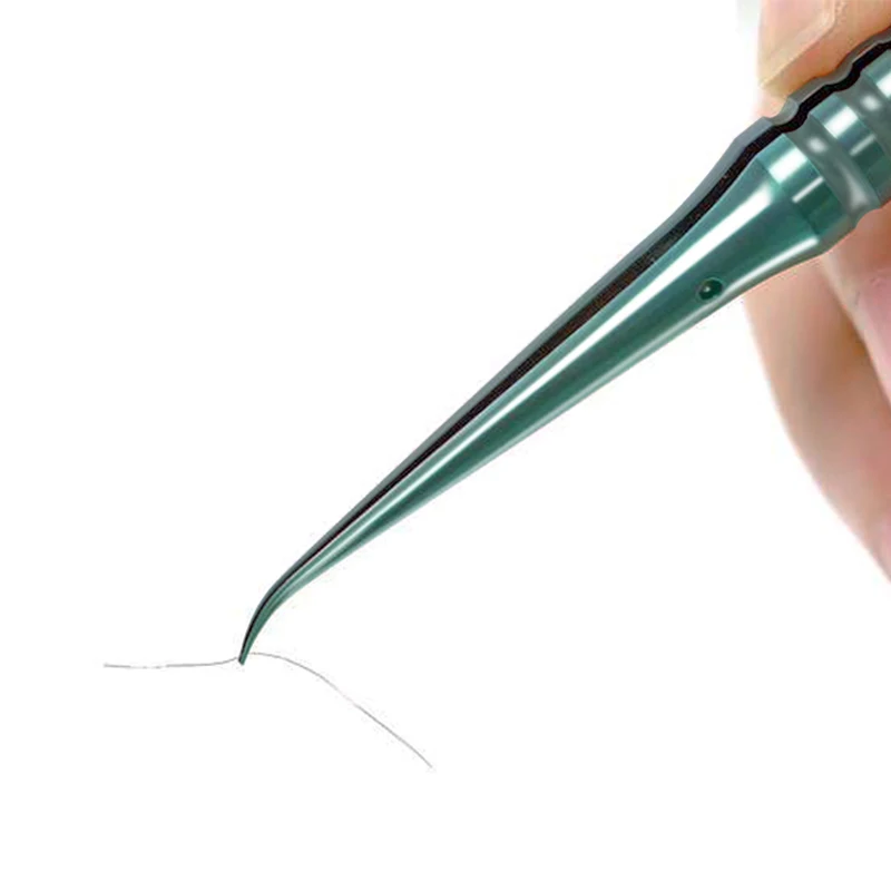 2UUL Titanium Alloy Tweezers BGA IC Chip Flying Wire Repair Forceps Motherboard Precise Electronics Green Tweezers