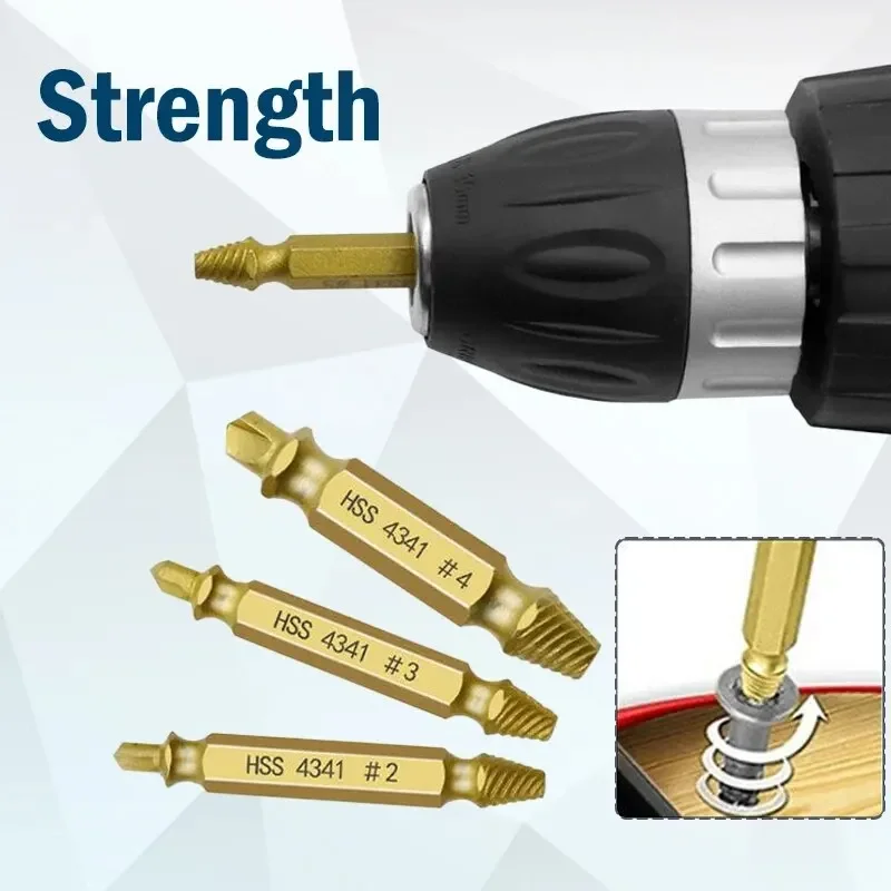 6-Piece Double-Ended Damaged Screw Remover Set
