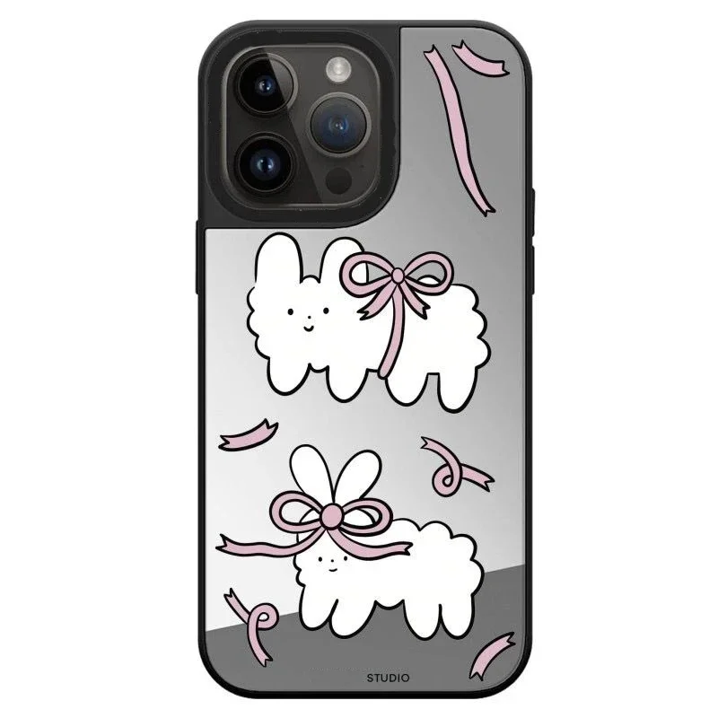 

Mirror Surface Sheep Cloud Phone Case Cover for IPhone 11 12 13 14 15 Pro Max Case for IPhone 14 Pro Max