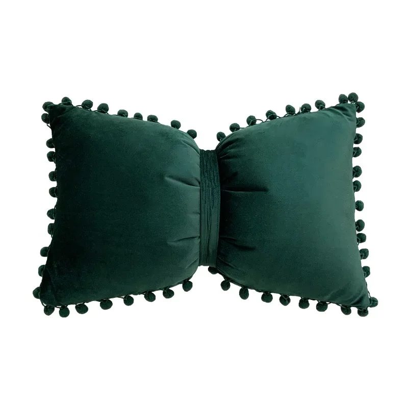 Velvet Bow Throw Pillow 5