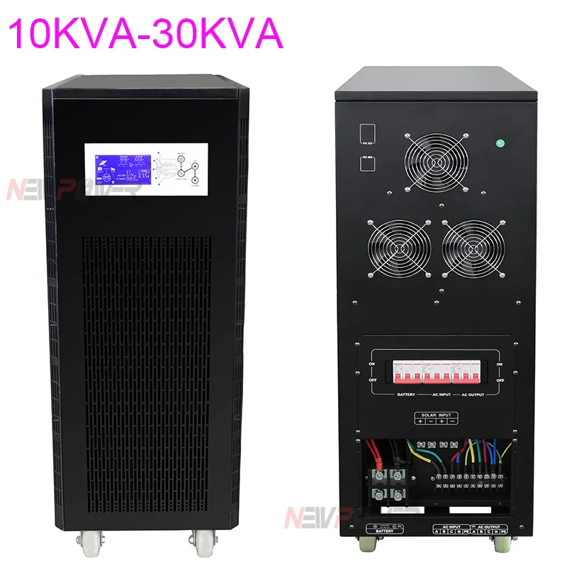 Inverter Solare Off Grid 12.5Kva Onda Sinusoidale Pura 380V Tre Inverter Dc 48V 96V 10Kw Mppt Pwm 100A Carica Solare Ac 0-45A