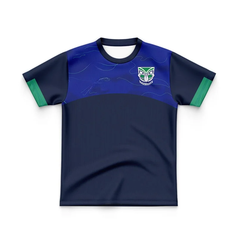 thumbnail image 1 of Réplica de la camiseta de los New Zealand Warriors para hombre 2024 para niños (nombre y número personalizados), 1 of 5