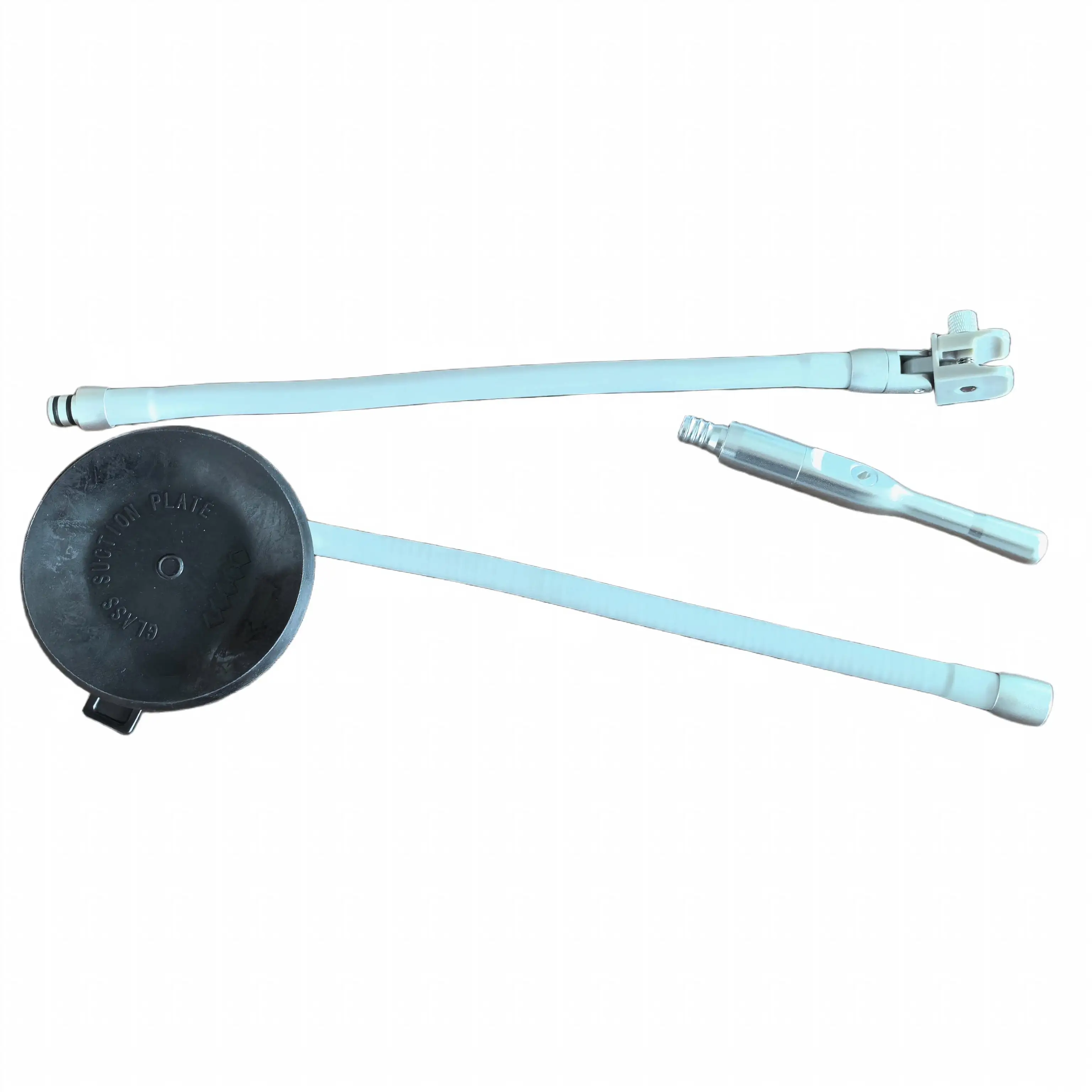 Soporte para eyector de saliva dental, 1 juego, 360 ° Soporte de ventosa giratorio de doble articulación con tubo flexible para sillón dental