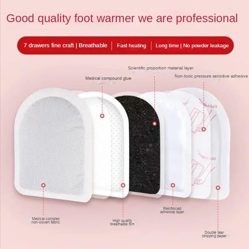 Heated Pads Enhanced Hot Body Foot Warmer Self Heating Insoles Heated Pads Feet Mats Instant Winter Long Lasting Patch for Kids Adult For Foot Pads Heated Pads