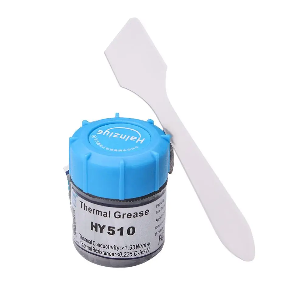 

HY510 10g/20g Grey Silicone Compound Thermal Paste Conductive Grease Heatsink For CPU GPU Chipset Notebook Cooling with Scraper