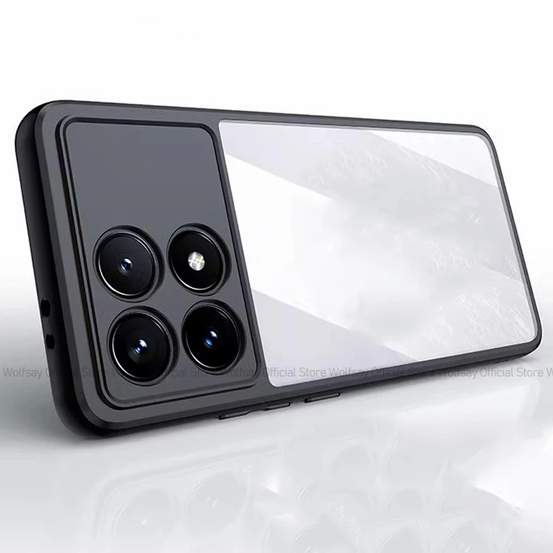 Luxury Shockproof Clear Silicone Phone Case with Bumper Protection