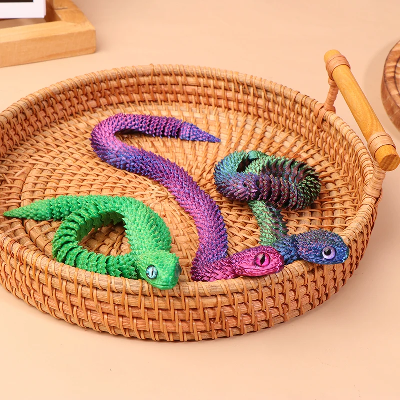 3D Printed Snake Dragon Figures New Year Decoration Traditional Table Ornament 3d Toys for Kids Christmas Gift