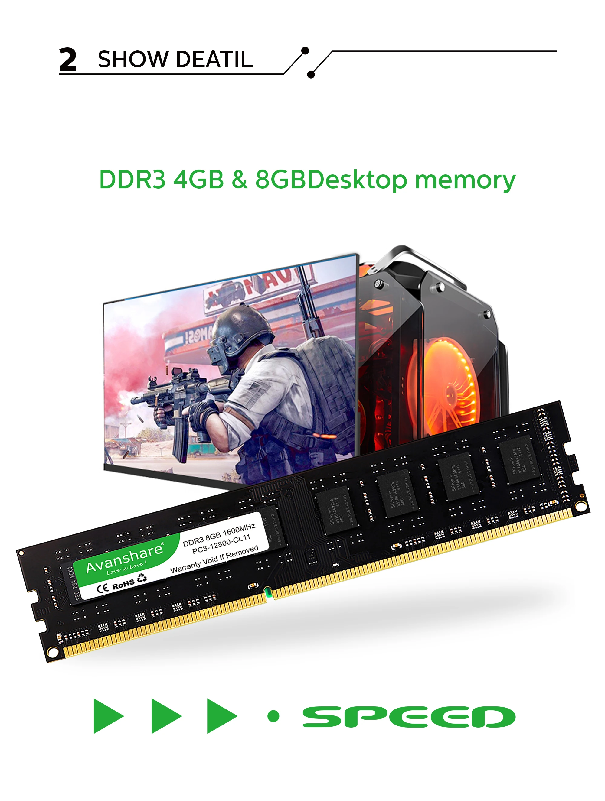 AMD, UDIMM para Intel AMD, DDR5, DDR4,