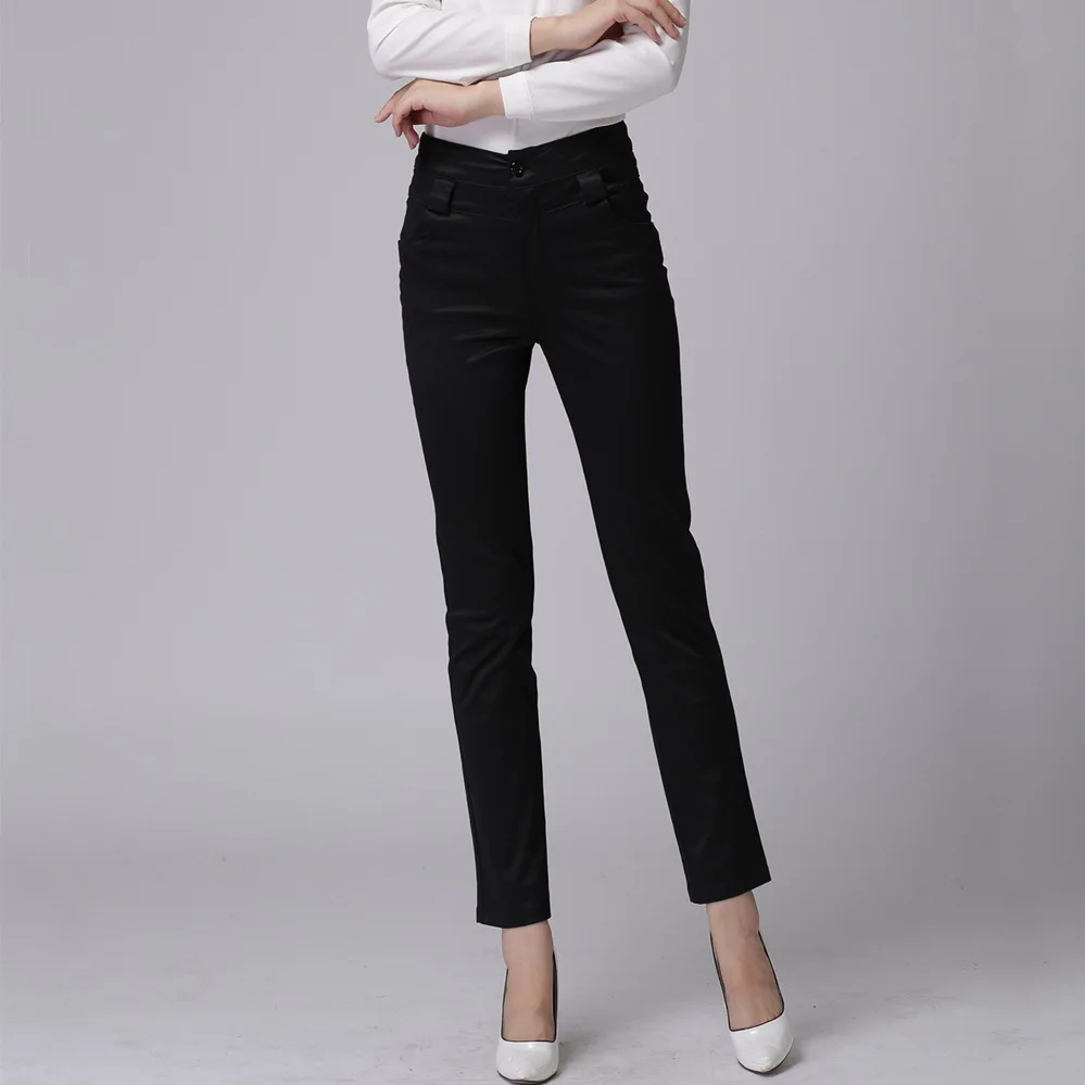 Women Business Formal Pencil Pants Mid 