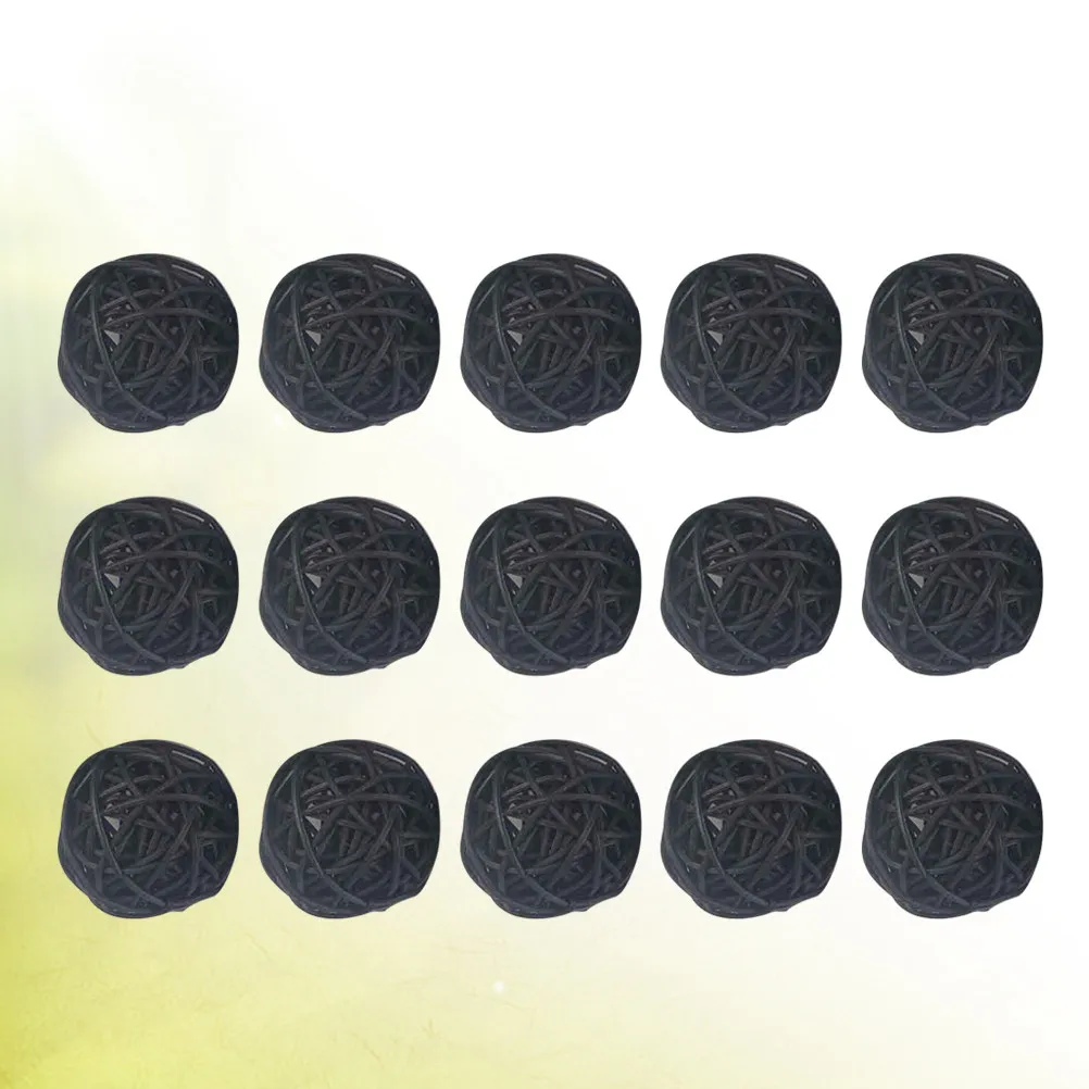 15pcs 덩굴 공 장식품 교수형 나무 장식품 DIY 펜던트 공 홈 오피스 카페 크리스마스 파티 벽 문 창 선물