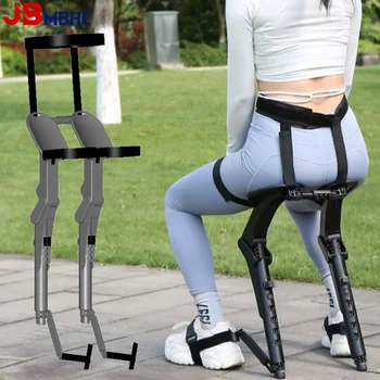 Esoscheletro Indossabile Sport Leggero Sedia Pieghevole Pesca All'aperto Viaggio Portatile Sedile Multifunzionale Sgabello Cuscinetto 150 kg