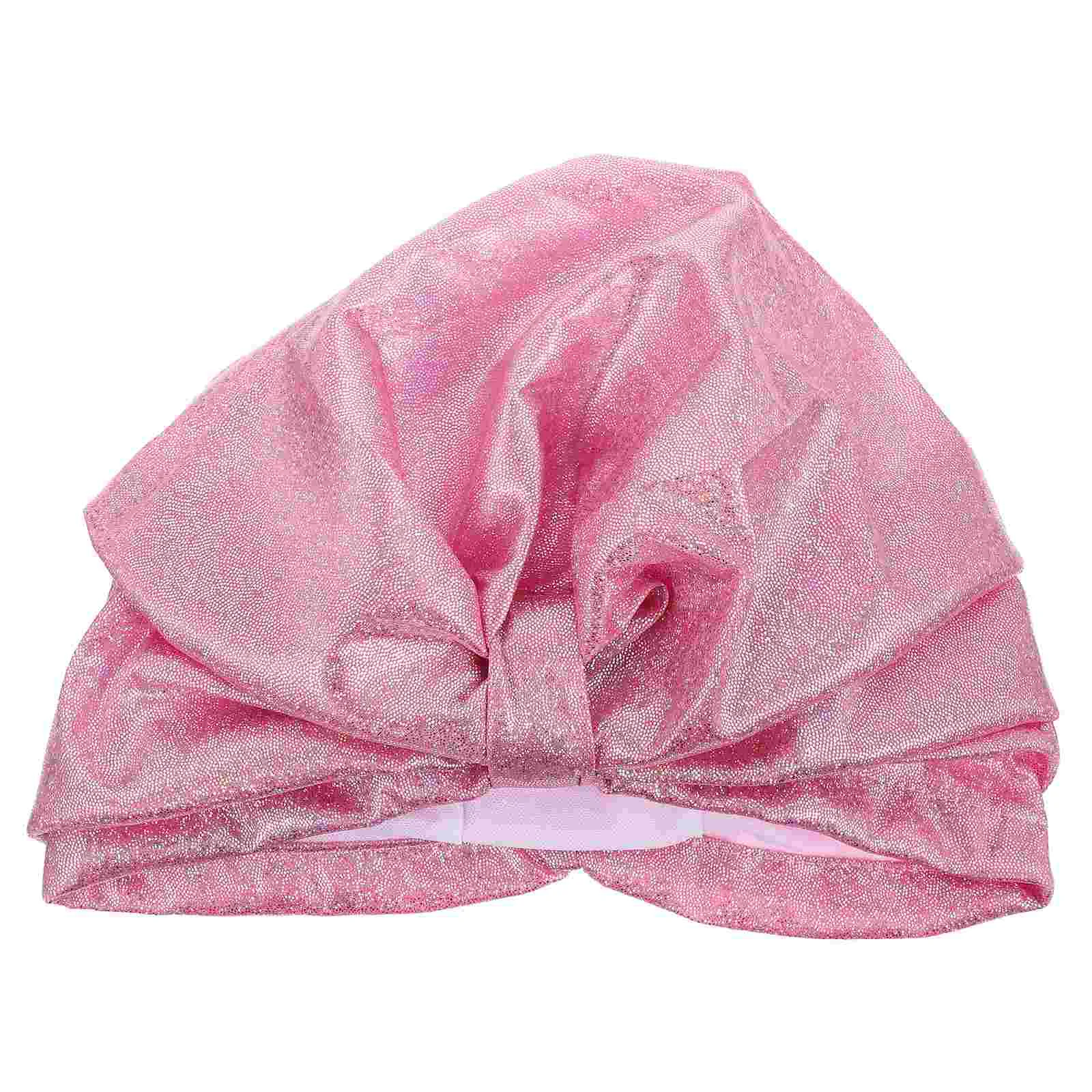 

Swimming Cap Adult Caps Hat Vintage Women for Bathing Pink Elastic Miss Women's