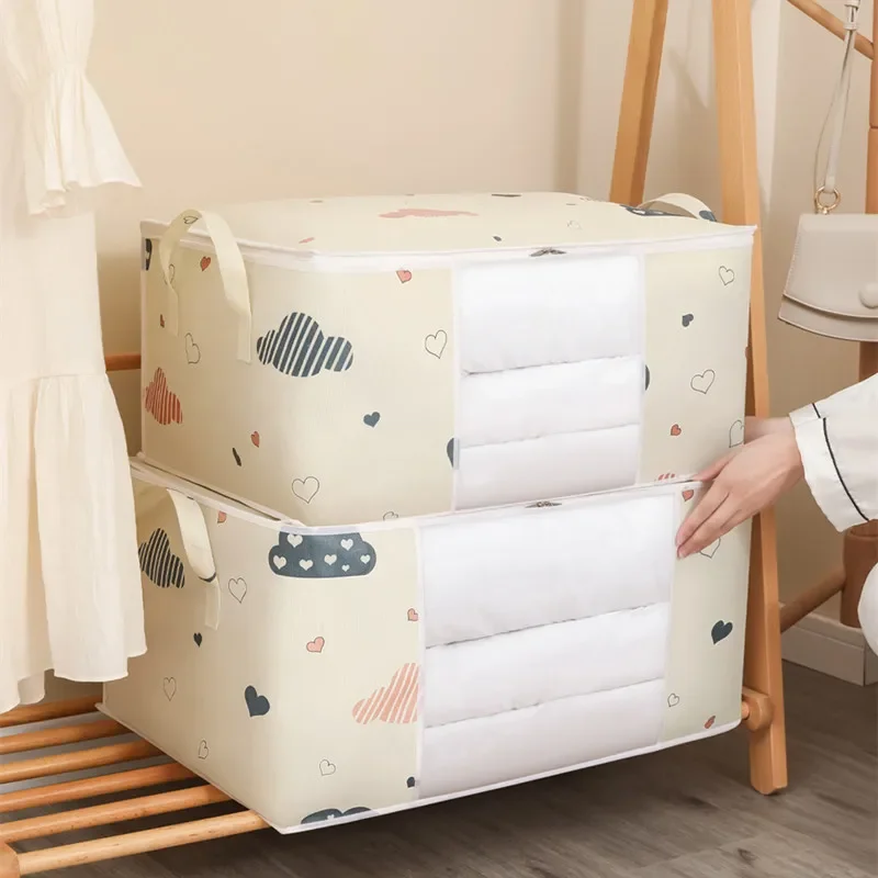 

Clothes Blanket Sorting Bags Closet Under-Bed Storage Organizer Big Capacity Dustproof Foldable Storage Bags Moistureproof Quilt