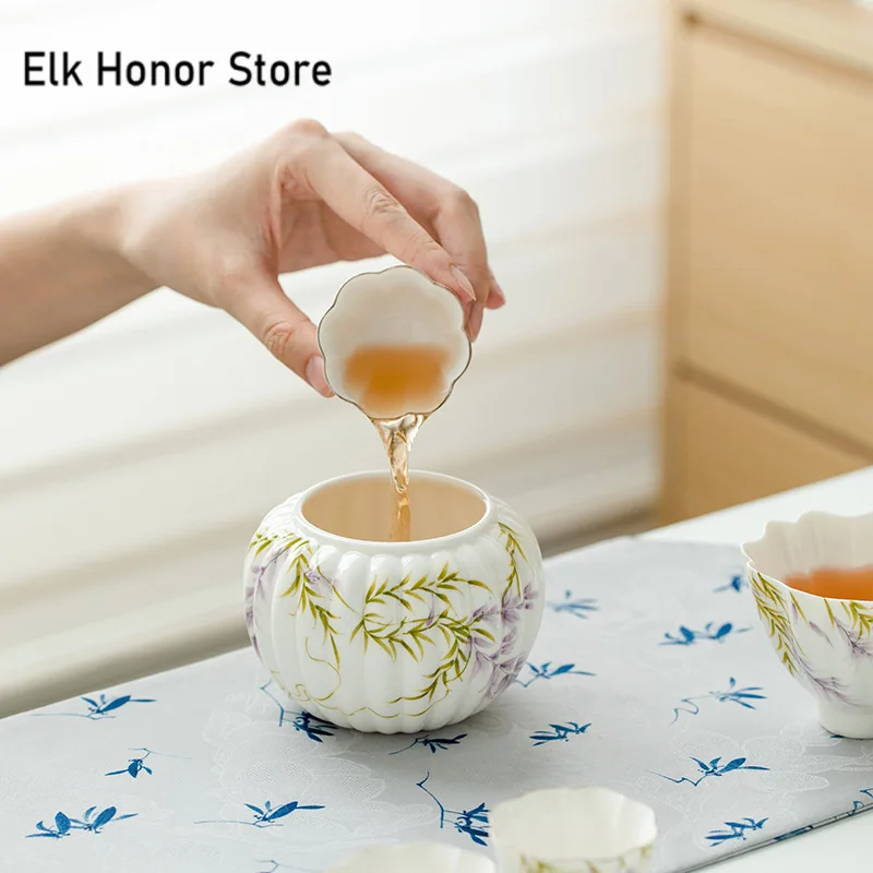 

Чайный набор с орнаментом в виде лепестков лотоса, 350 мл