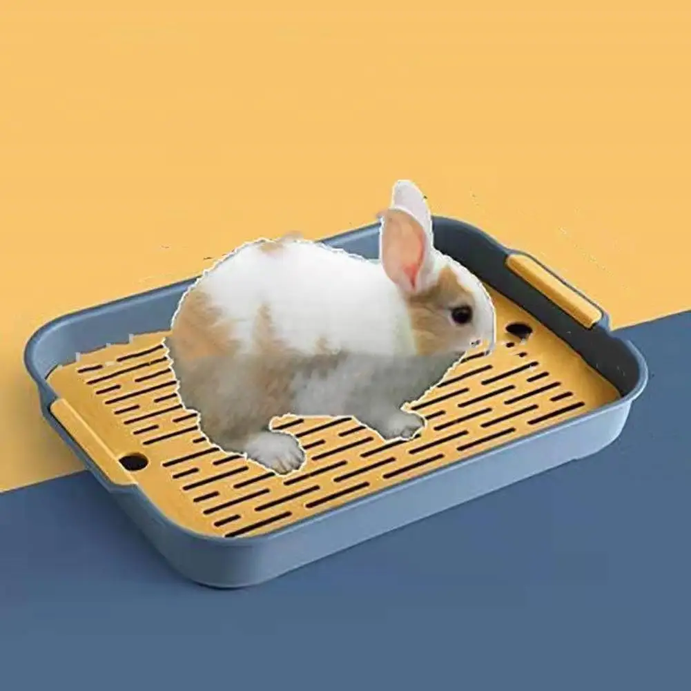 Rabbit Litter Box Hamster Toilet Bunny Litter Box Pet Cleaning Supplies