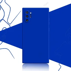 Luxury Waterproof Soft Silicone Phone Case Cover - Samsung Note 20 5G (Klein Blue)