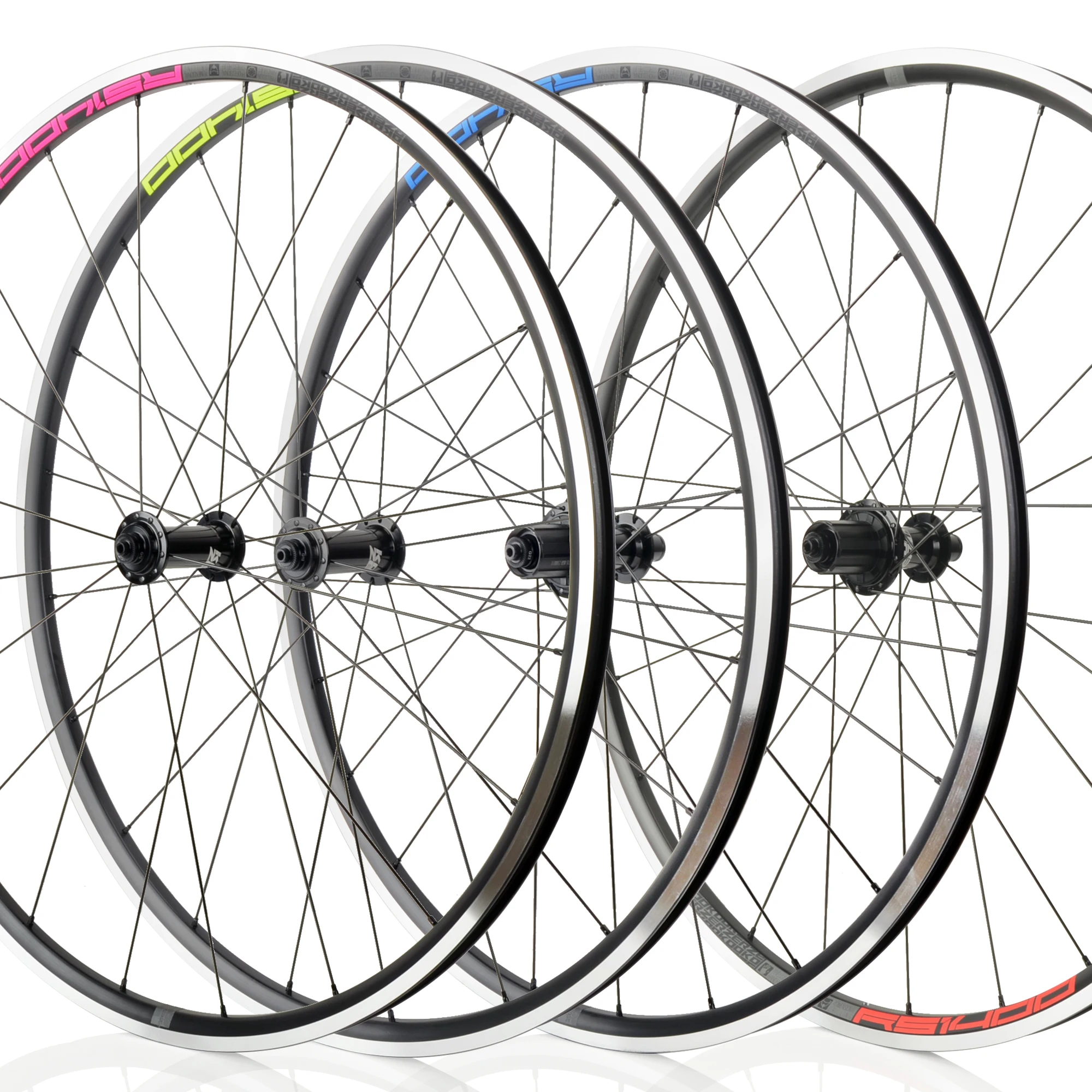 Koozer-アルミニウム合金ロードバイクホイールセット,フロント