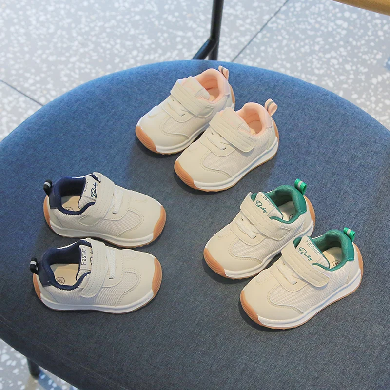 Baby Spring and Autumn High Quality Sneaker Outdoor Walking Shoes for Toddler Boys and Girls Air Mesh Breathable Rubber Sole 3