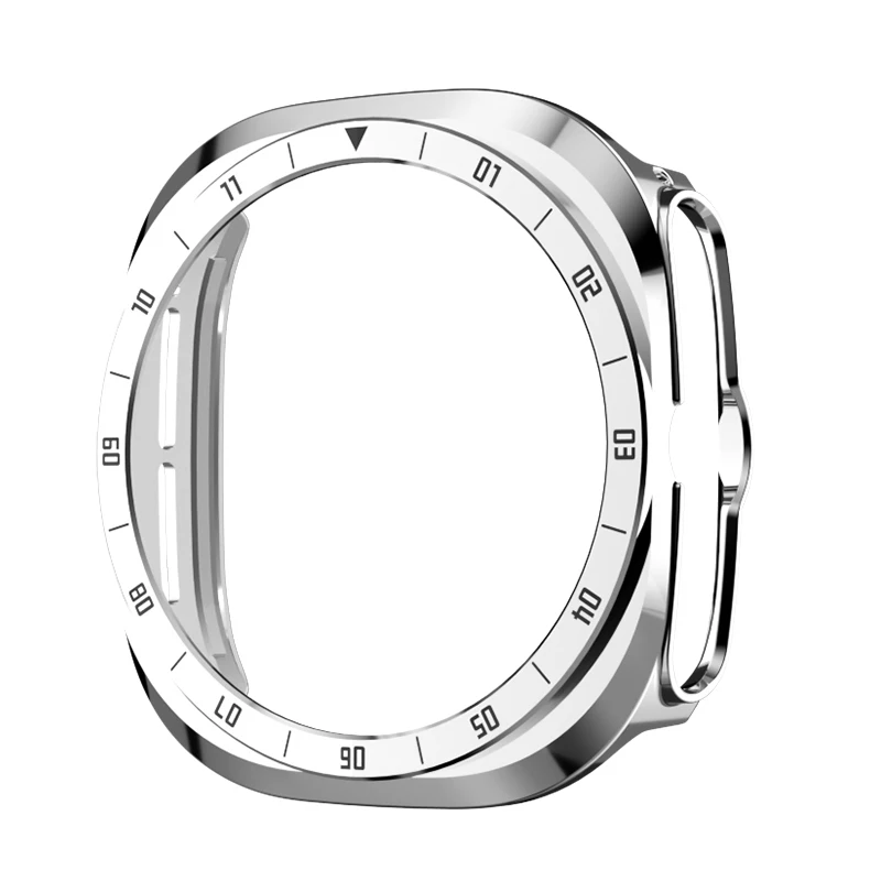 Samsung Galaxy Watch Ultra 2 Protective Bumper Shell with Bezel Scale and Hard Case