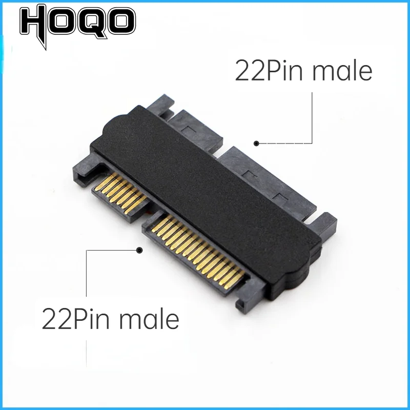 2.5inch HDD 7+15Pin SATA adapter Hard disk drive SATA male to male to female data power extension connector