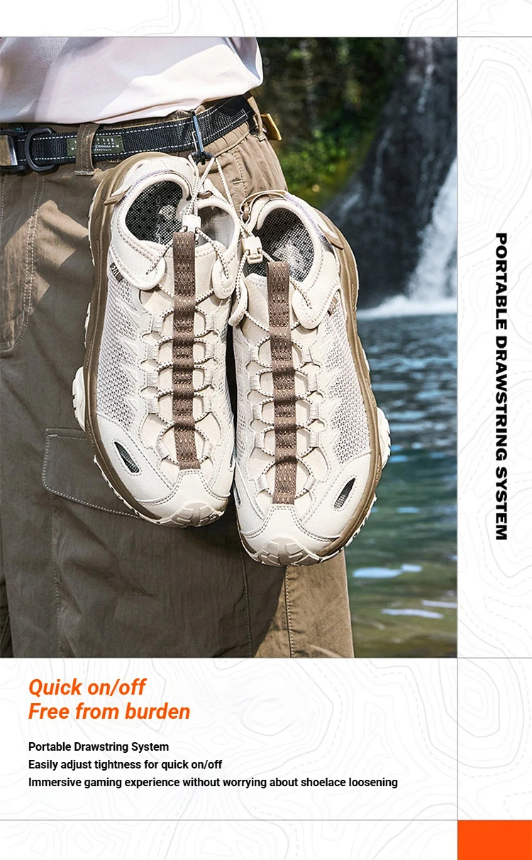 361 Degrees Men's Catfish-River Tracing Shoes 2.5 Summer Mesh Breathable Anti-slip Outdoor Walking Fishing Male Sandal 672623303