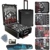 799pcs Aluminum Trolley Case Tool Set Silver House Repair Kit Set Household Hand Tool Set with Tool Belt Gift on Father's Day 1