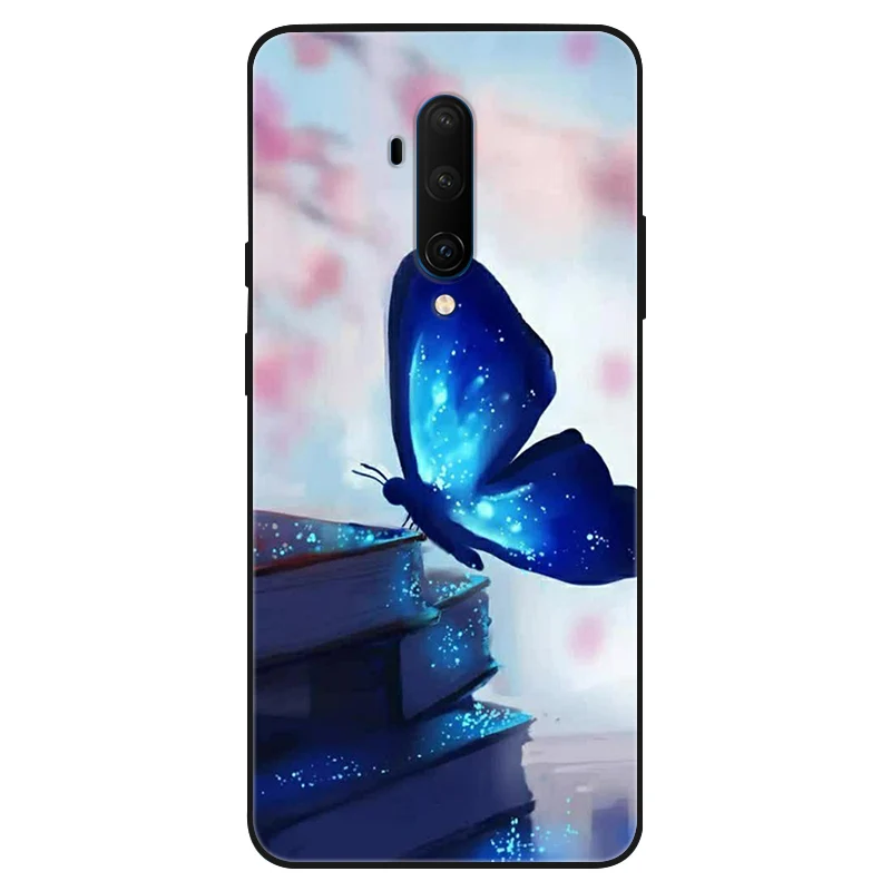 Butterfly Design Soft Black Silicone Phone Case