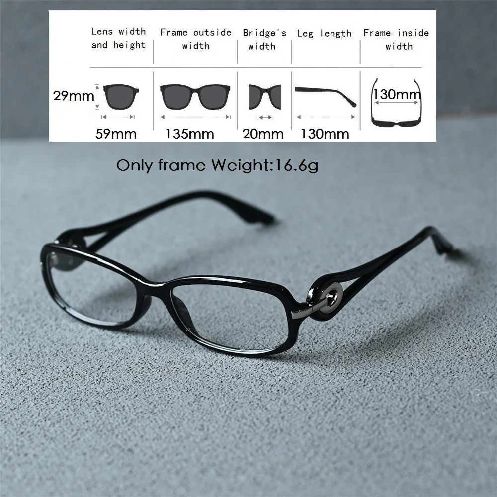 Cubojue Women's Full Rim Oval Tr 90 Titanium Reading Glasses - Image 2