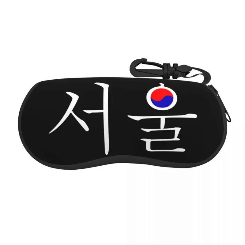 

Seoul South Korea Hangul Korean Flag Shell Eyeglasses Protector Cases Fashion Sunglass Case Glasses Bag