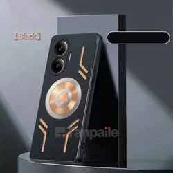 Cooling Magnetic Shockproof Copper Metal Case - Enhanced Protection for Redmi Turbo 4 (Black Case)