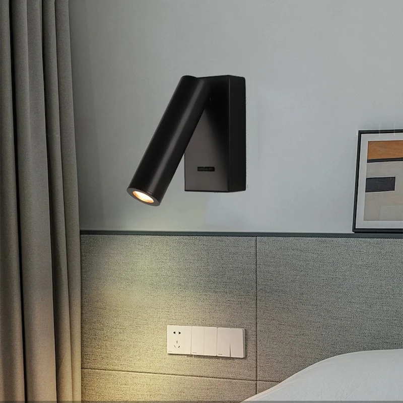 Modern LED Wall Lamp Wall Mounted Living Room Bedroom Bedside Study Reading Light Rotatable Adjustment Home Lighting Fixtures - 5