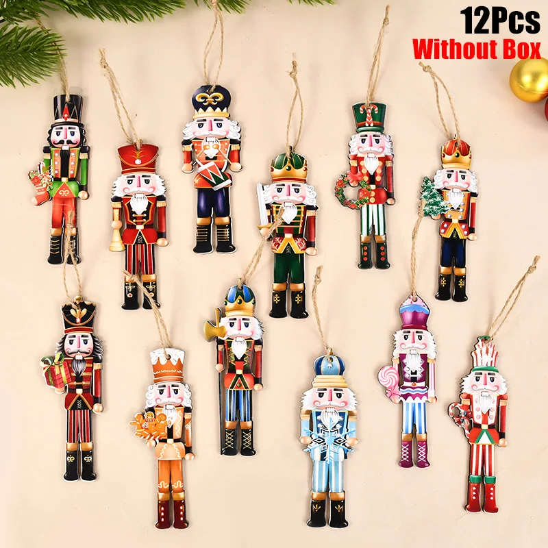 thumbnail image 1 of Cascanueces de Navidad, soldado, colgante de madera, adornos colgantes para árbol de Navidad, decoración navideña 2024 para el hogar, regalos de Año Nuevo 2025, 1 of 5