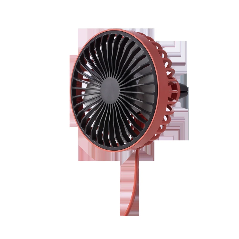 

Car fan Car outlet electric fan usb Mini ambient nightlight clip fan