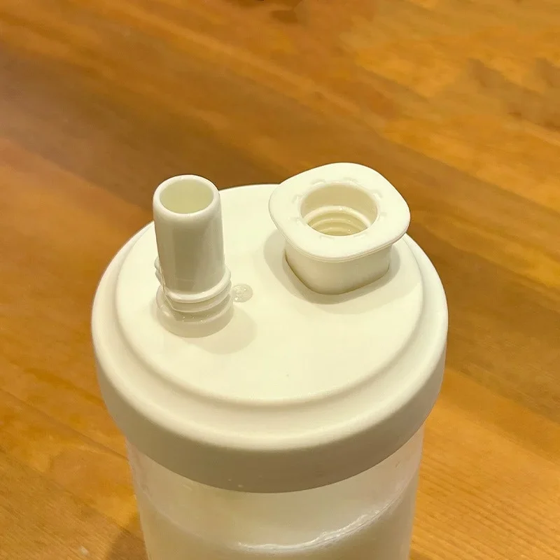 Glass Water Bottle with Lid and Straw for Juice Coffee Tea