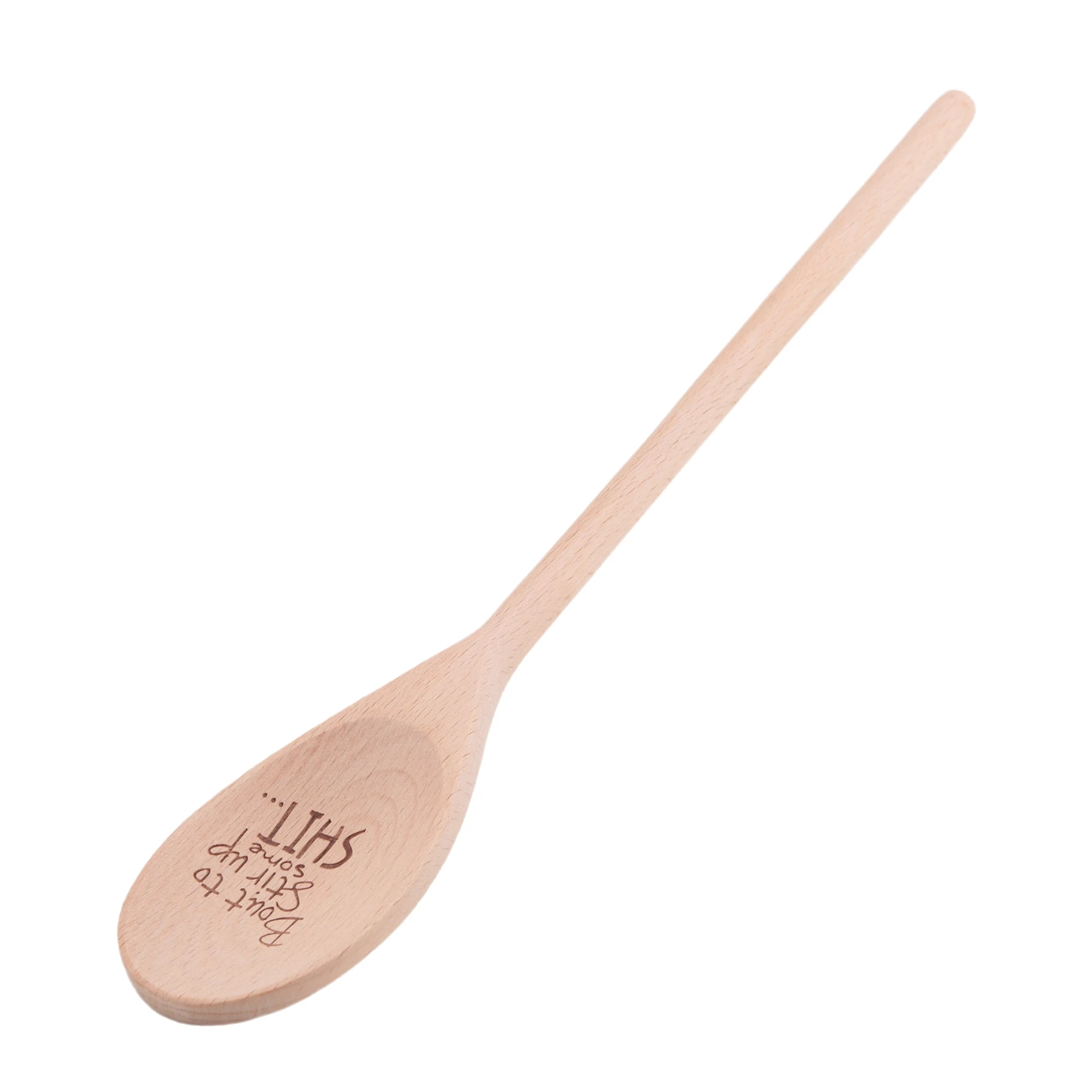 1x Funny Spoons,Bout to Stir Up Some Shit Engraved Funny Wooden Spoon,Unique Wooden Spoon