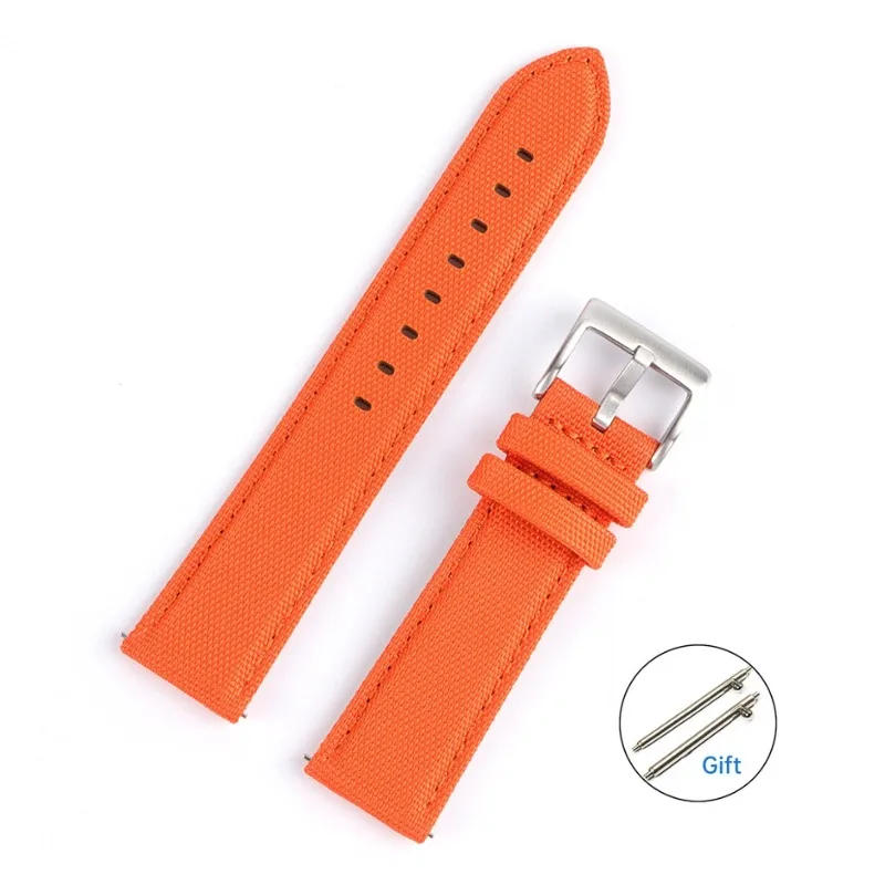 Universal Nylon & Leather Strap Quick Release Waterproof Sport Wristband