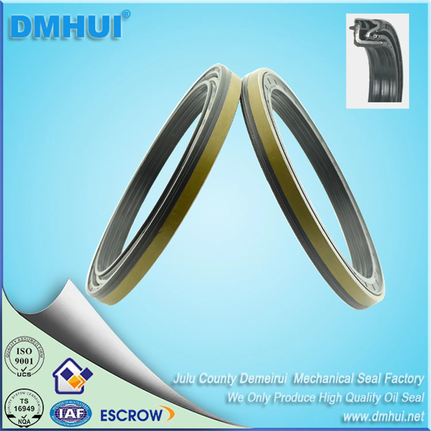 Farm machinery tractor oil seal 12014492B 110*140*14.5/16/110X140X14.5/16 RWDR KASSETTEDTS TS16949